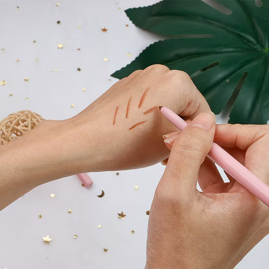 Delineador labial de marca própria, cor personalizada vegana fosca à prova d'água